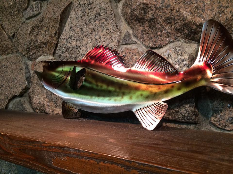 Trout Fish Metal Decor