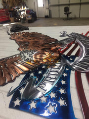 Proud To Be American Eagle Steel Decor