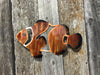 High Gloss Clownfish Steel Wall Decor