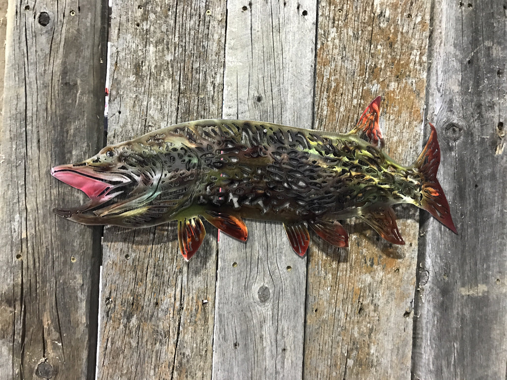 High Gloss Northern Pike Steel Decor