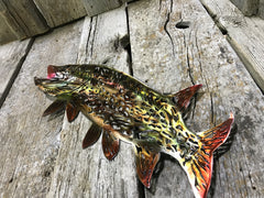 High Gloss Northern Pike Steel Decor