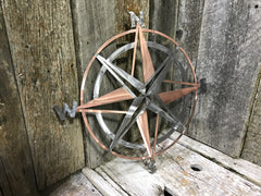 Nautical Compass Steel Decor