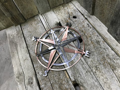 Nautical Compass Steel Decor