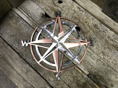 Nautical Compass Steel Decor